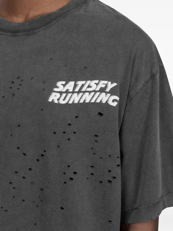 Satisfy ダメージ Tシャツ | グレー | FARFETCH JP