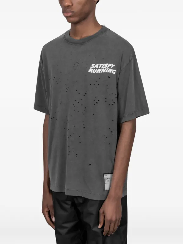 Satisfy ダメージ Tシャツ | グレー | FARFETCH JP