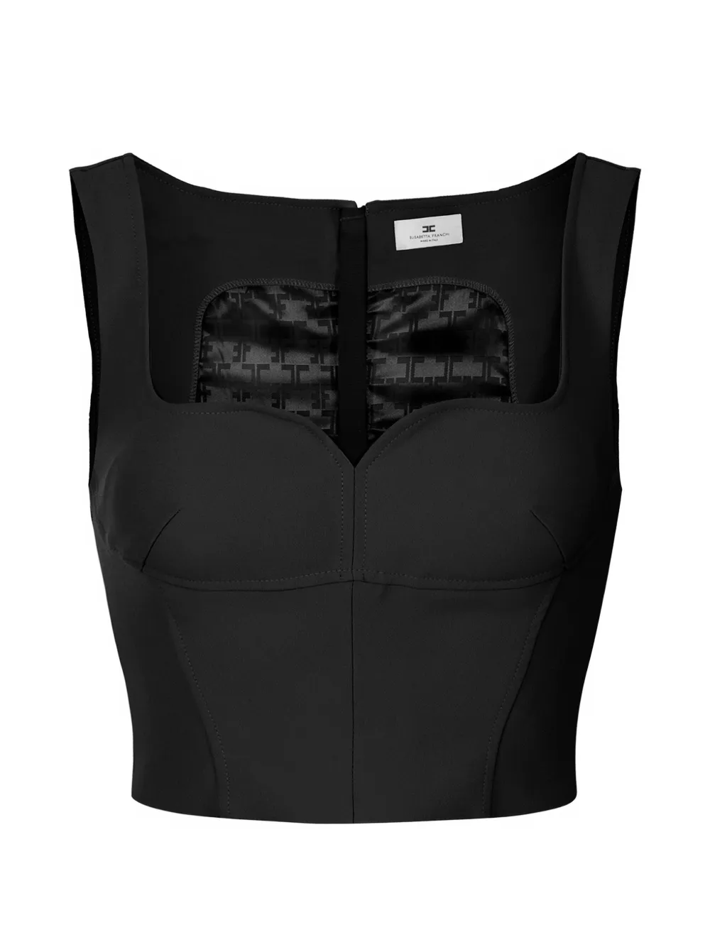 Elisabetta Franchi sweetheart-neckline top - Nero