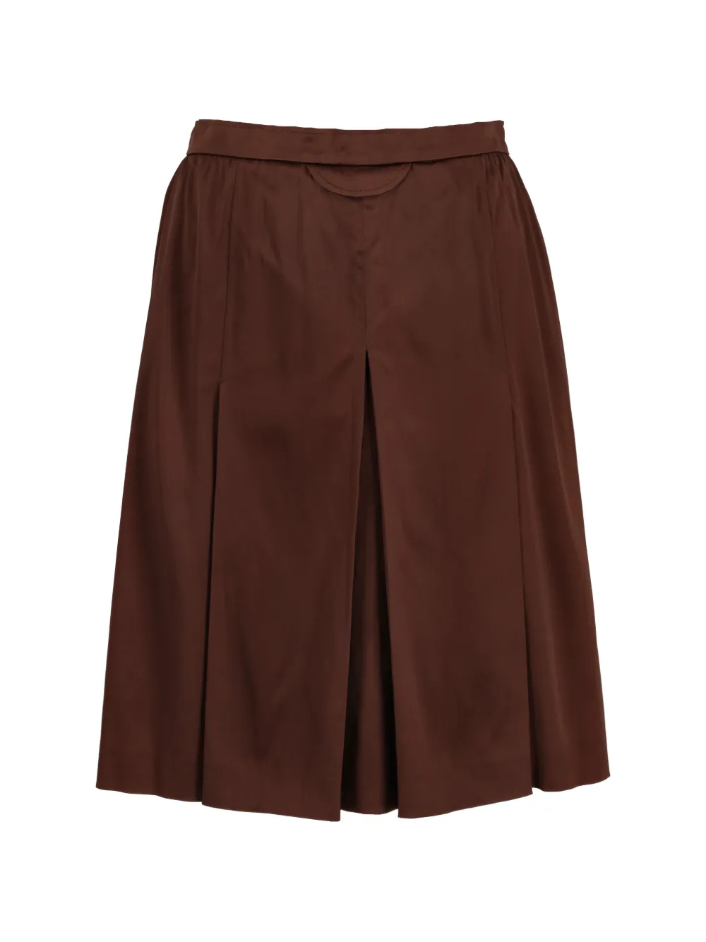 Fendi Pre-Owned pleated midi skirt - Marrone