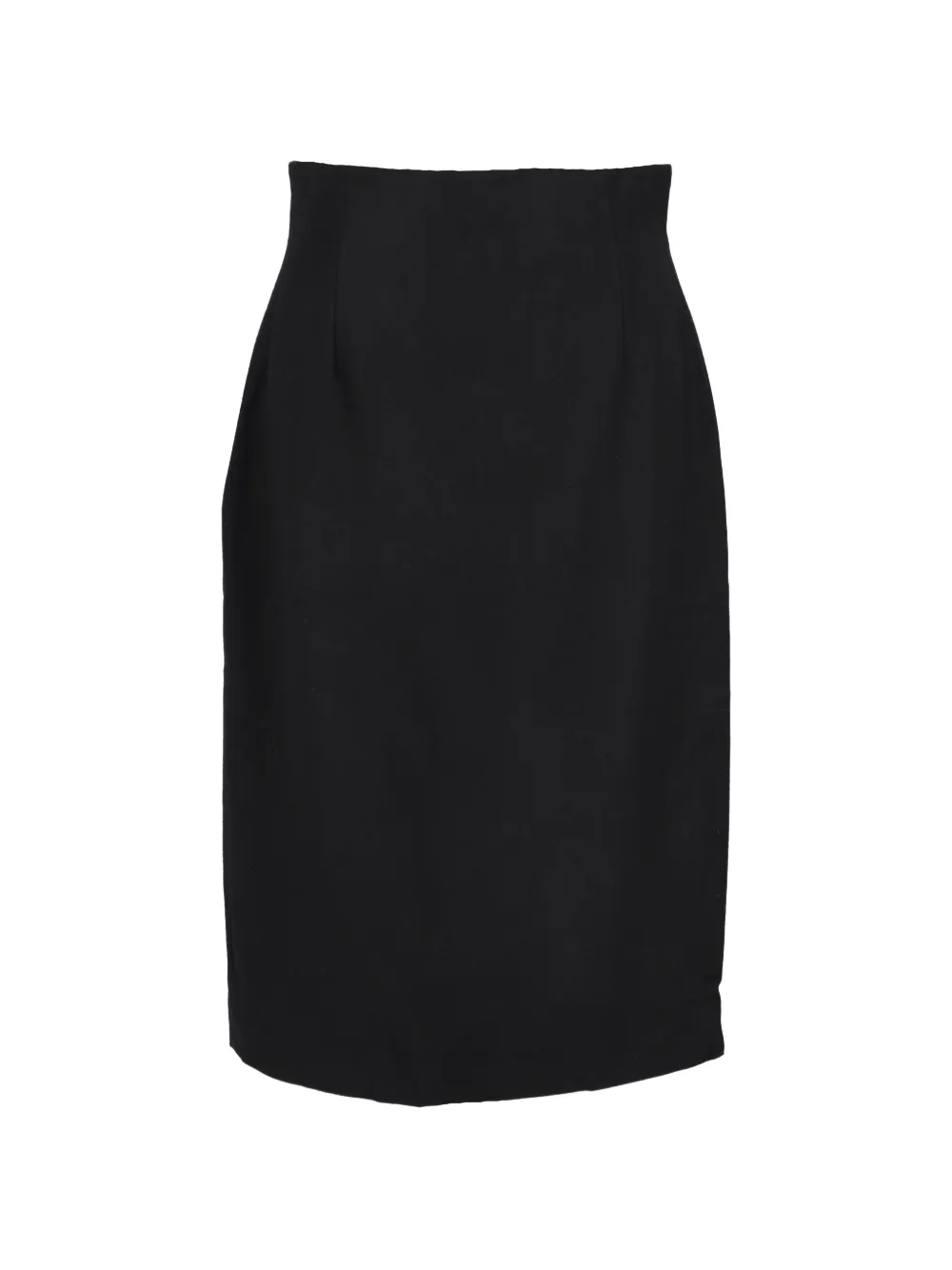 Gianfranco Ferré Pre-Owned Office wool midi skirt - Nero