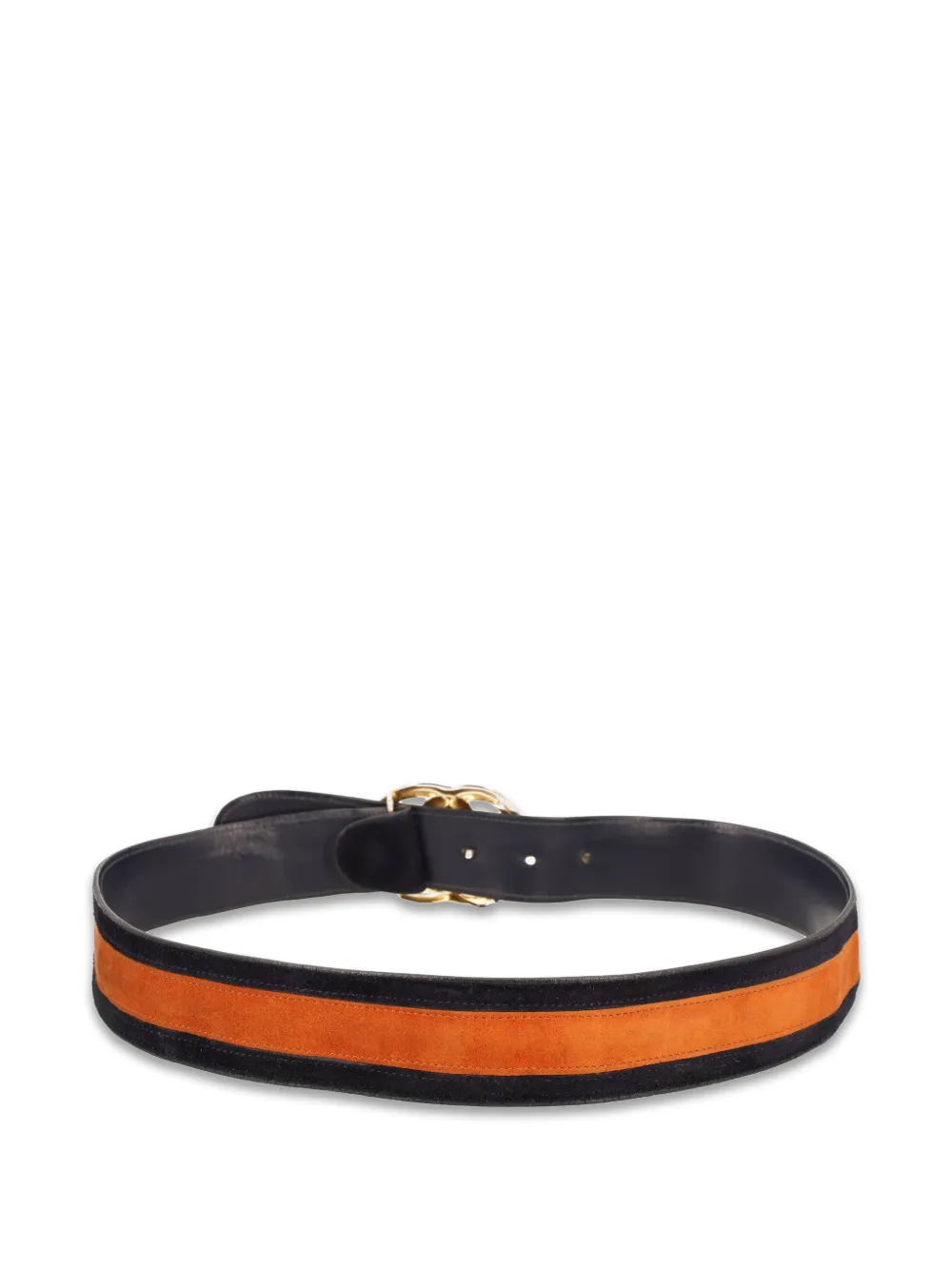Bicolour Suede Buckle Belt