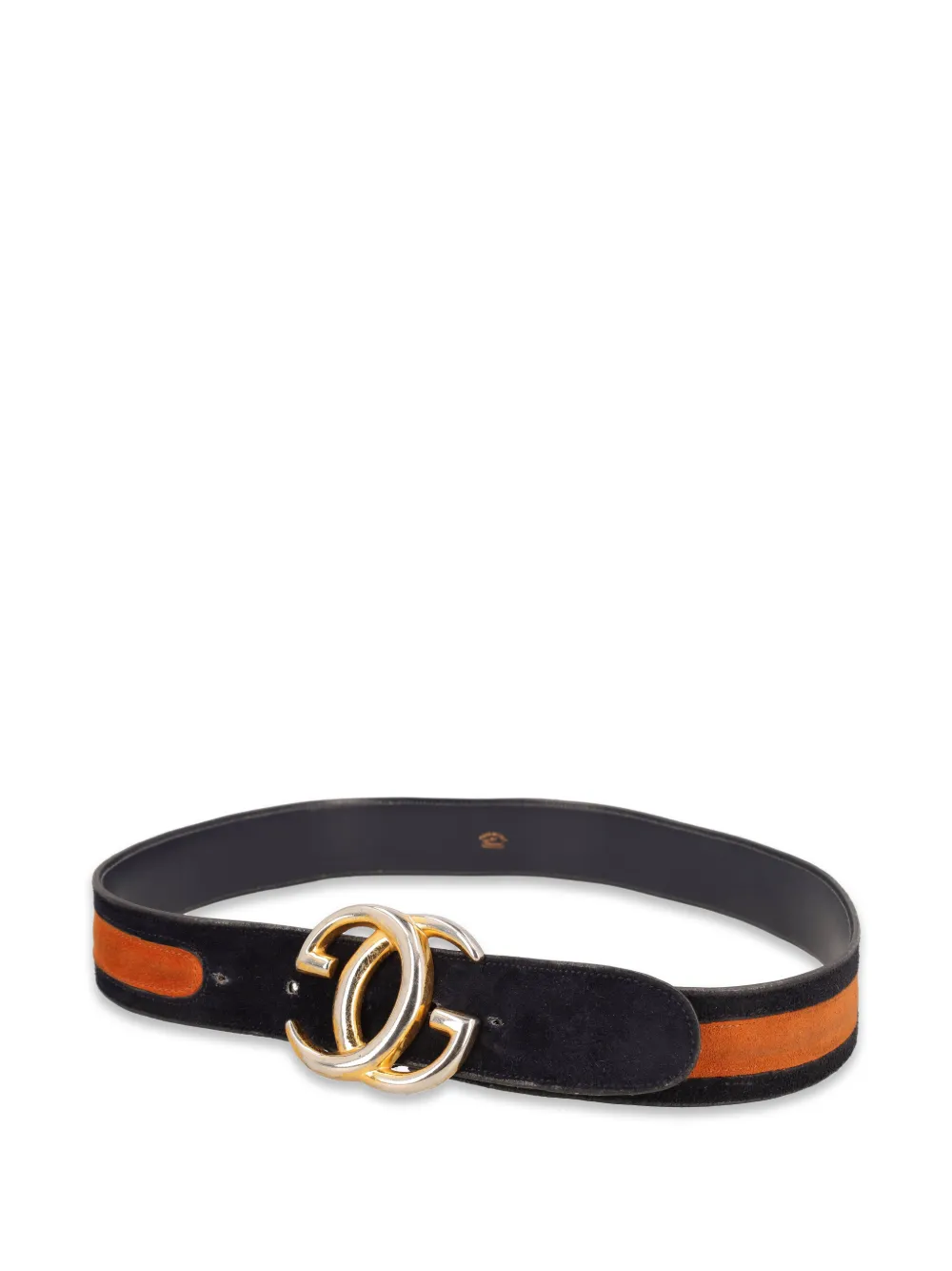 Bicolour Suede Buckle Belt