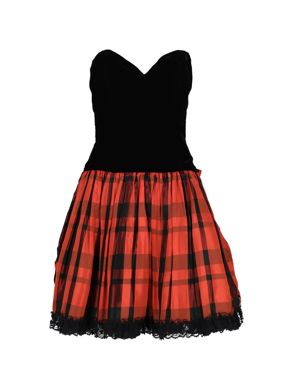 Vintage 1980s Cocktail-Minikleid - Schwarz