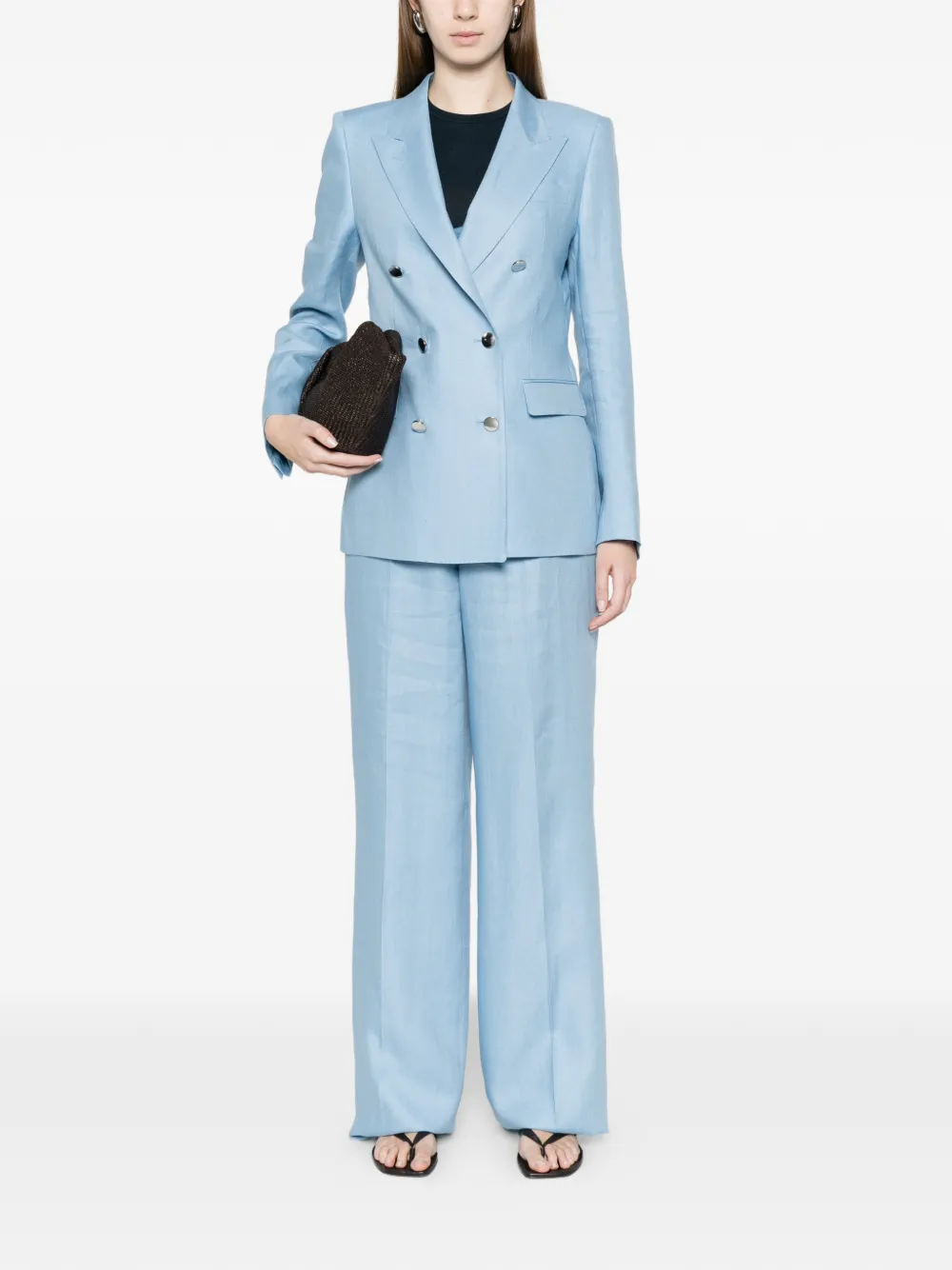 Tagliatore Blazer met dubbele rij knopen Blauw