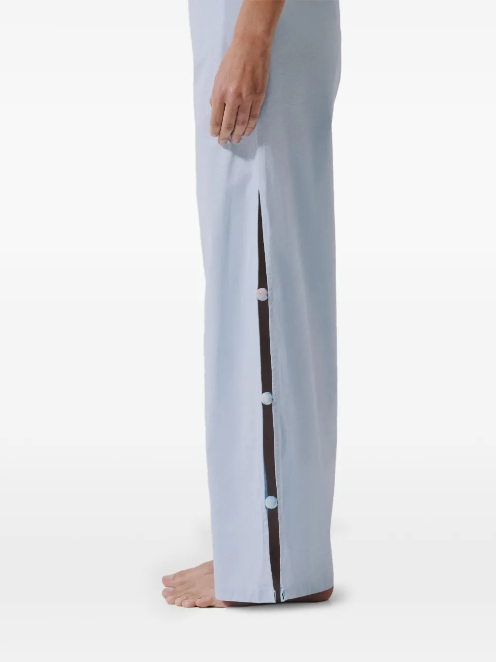 Baobab Wayra palazzo broek met elastische tailleband Blauw