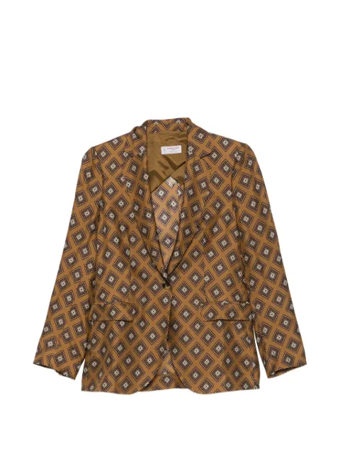 Alberto Biani patterned pocket blazer