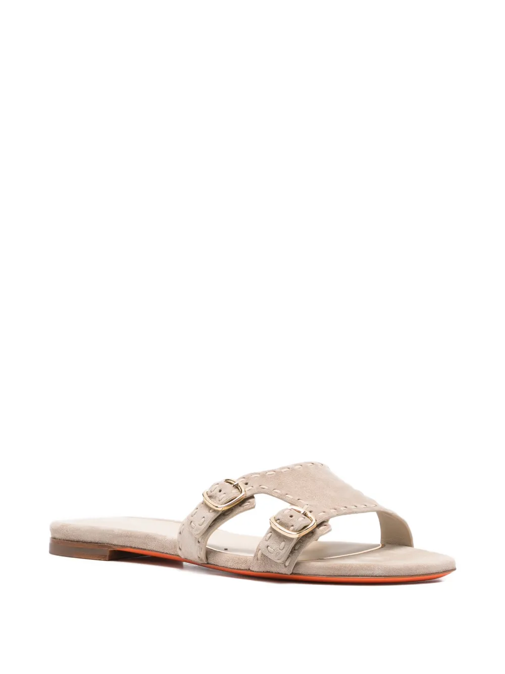 Santoni buckle didi sandals Beige