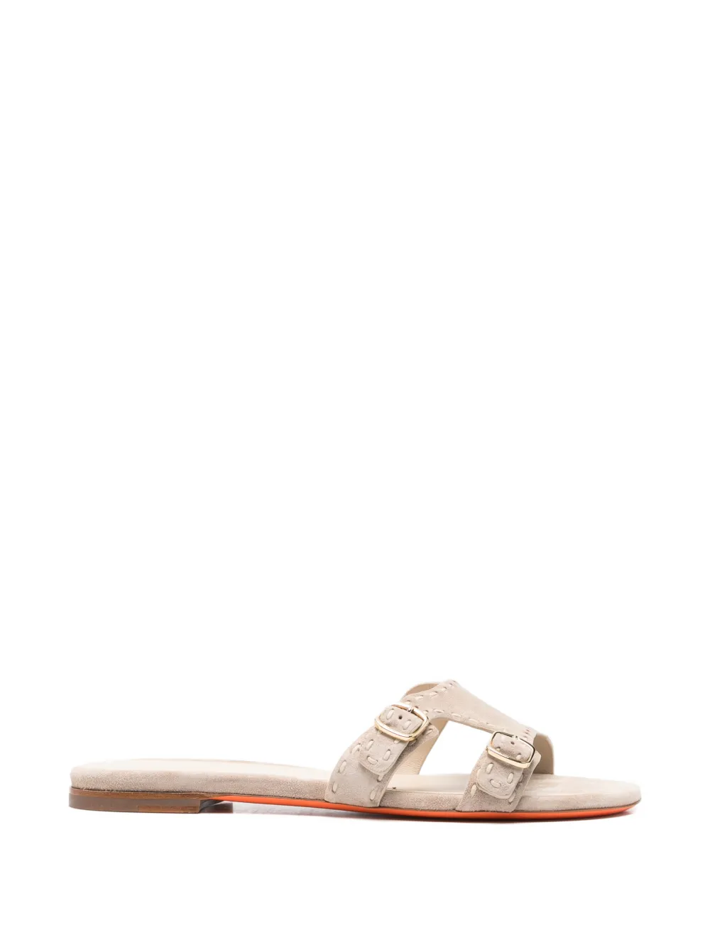 Santoni buckle didi sandals Beige