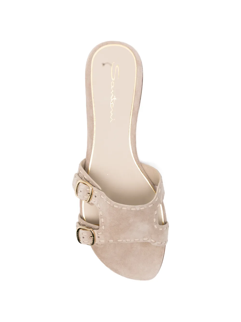 Santoni buckle didi sandals Beige