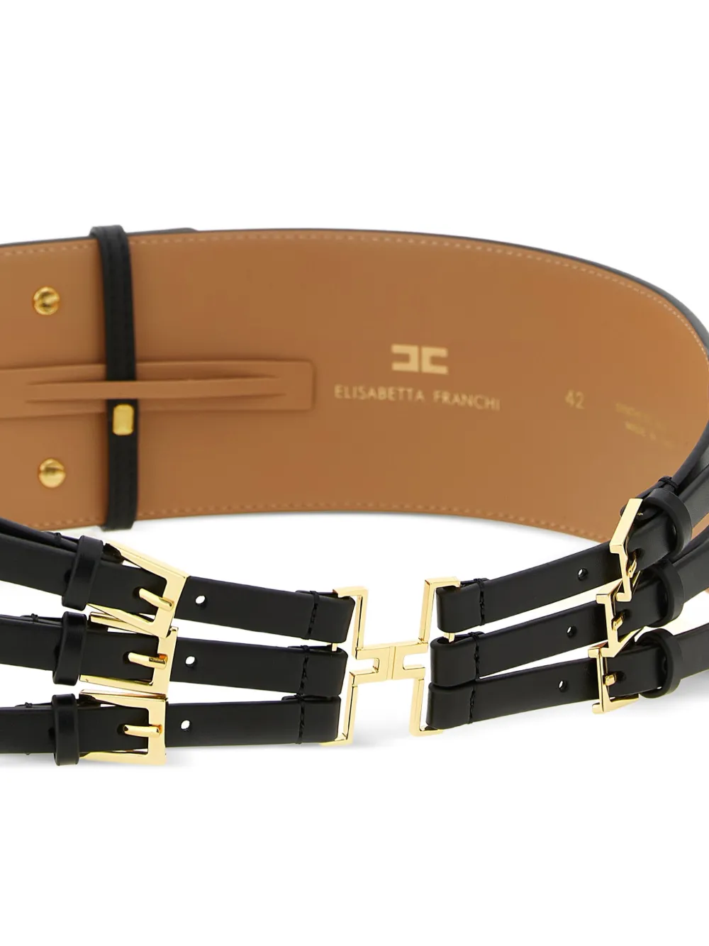  Elisabetta Franchi Logo-detail Belt - Black 