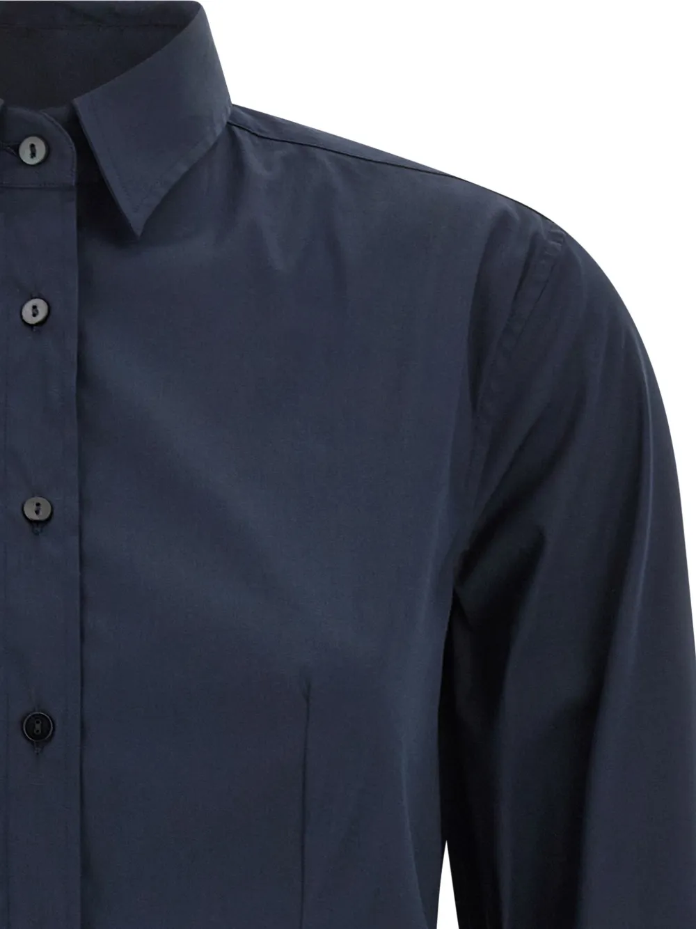  Xacus Sara Pleated Shirt - Blue 