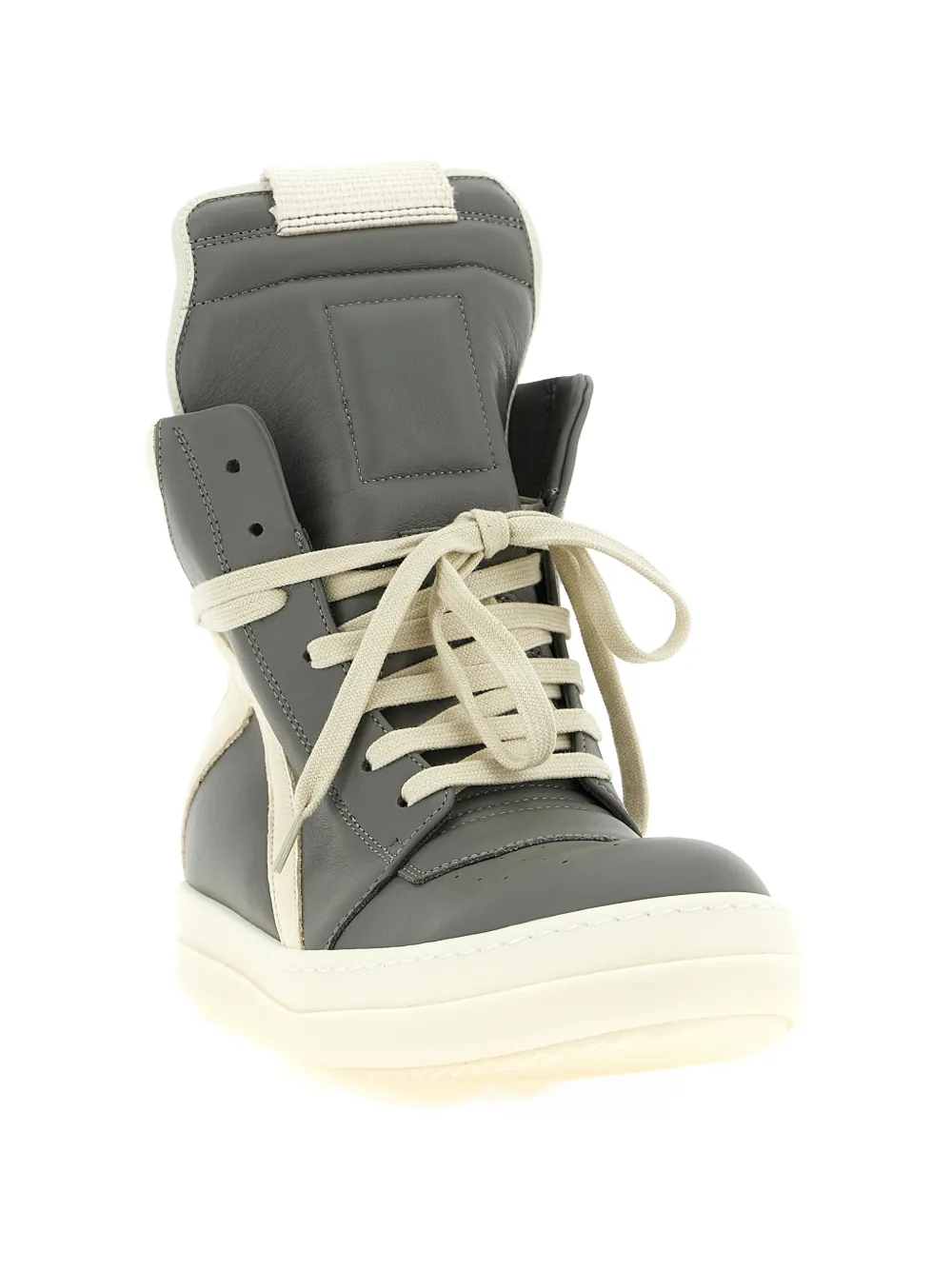 Rick Owens Geobaskets leren sneakers Grijs