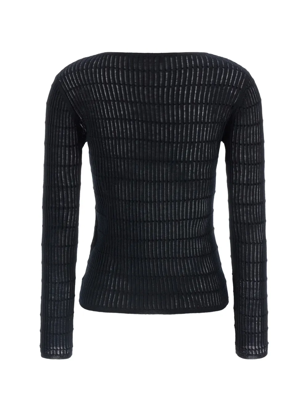 Max Mara Jersey Con Cuello Barco - Negro 