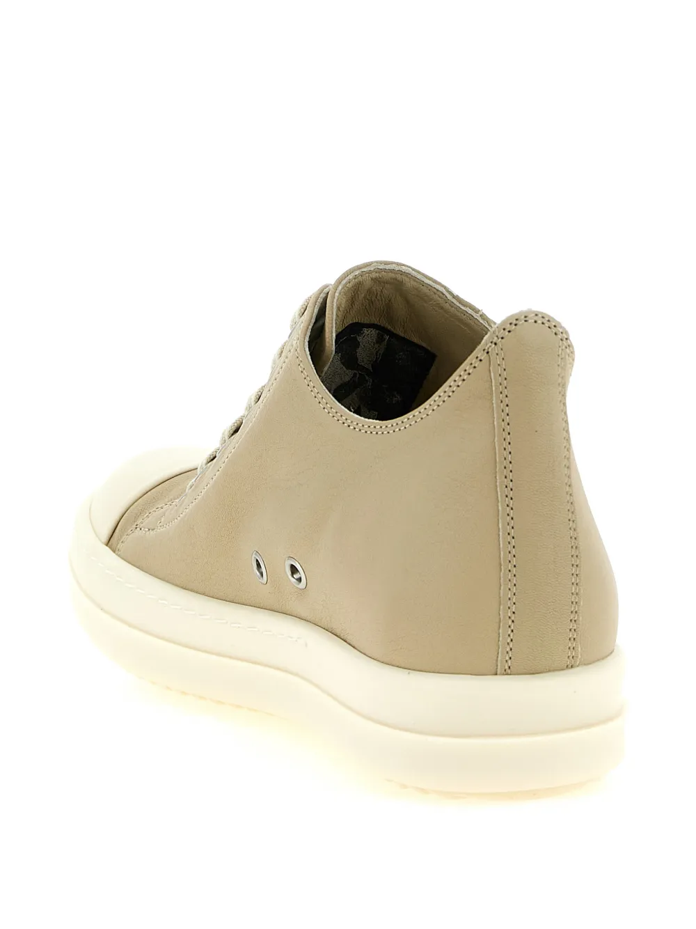 Rick Owens Sneakers met veters en neus Beige