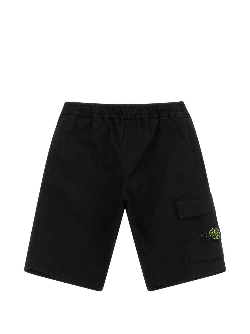 Stone Island Junior Compass cargo shorts - Nero