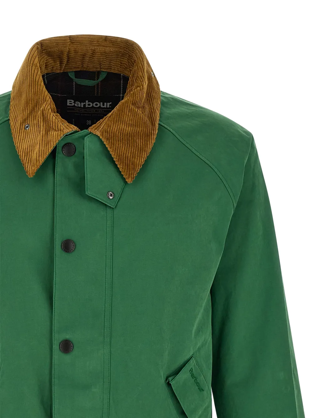  Barbour Transporter Corduroy-collar Jacket - Green 