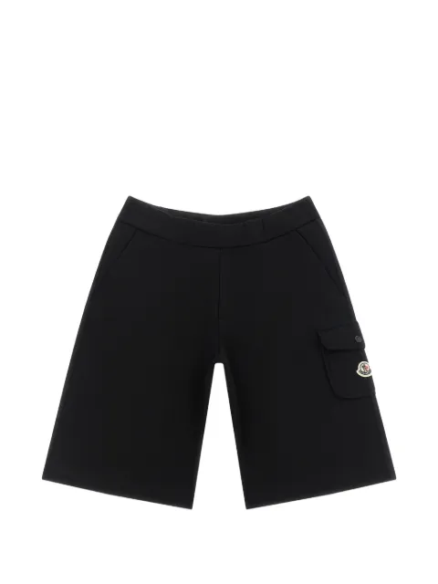 Moncler Enfant bermudas cargo con parche del logo