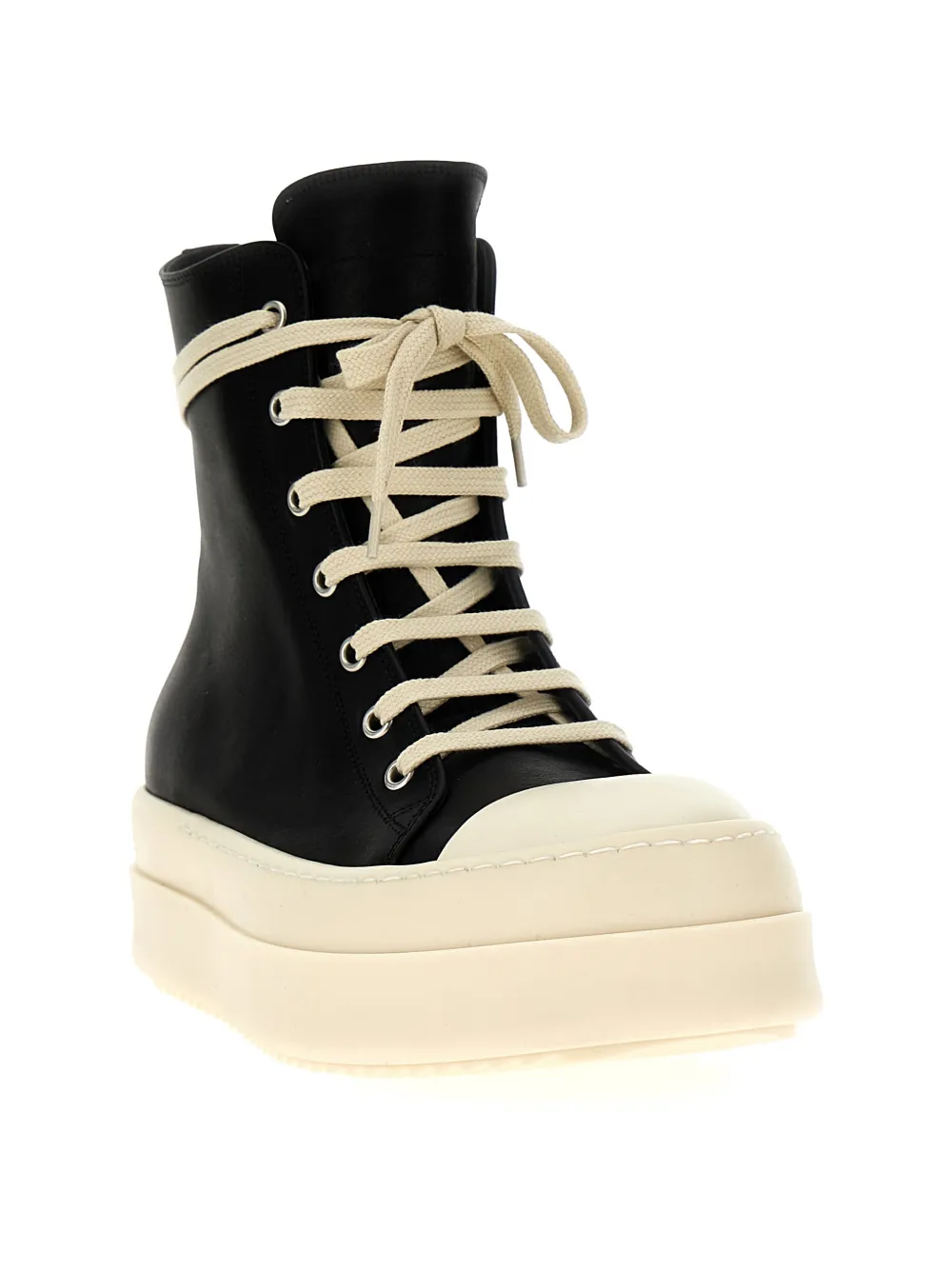 Rick Owens Mega Bumper leather sneakers Zwart