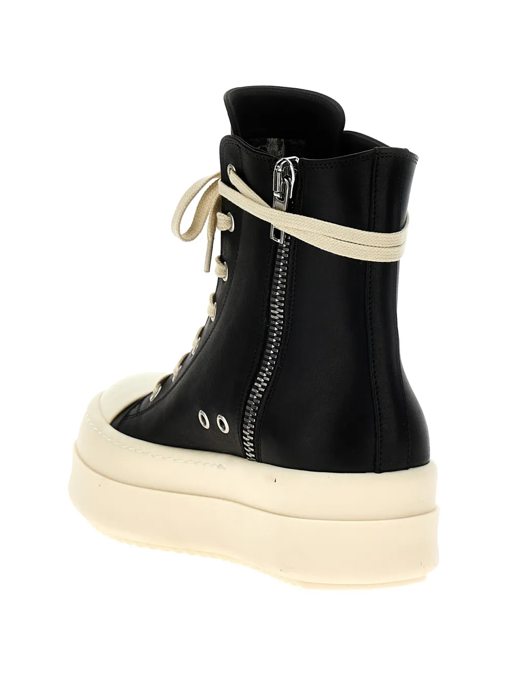 Rick Owens Mega Bumper leather sneakers Zwart