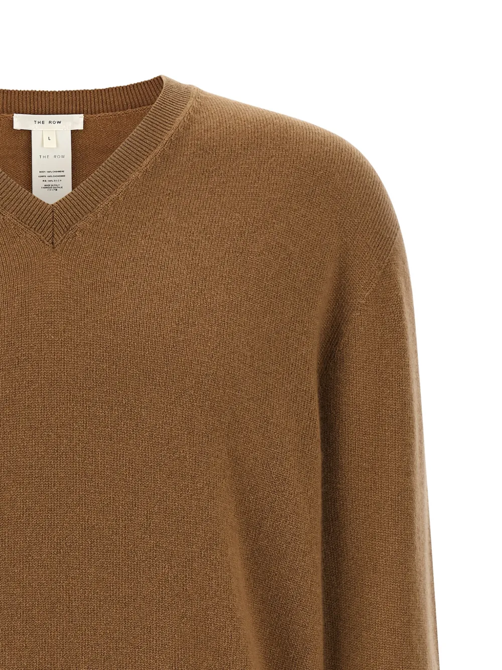  The Row Numi V-neck Sweater - Brown 