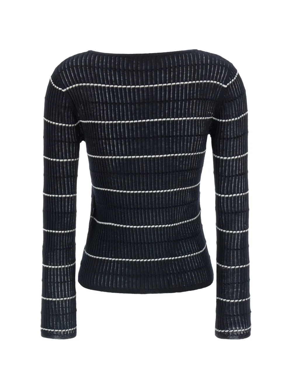  Max Mara Pedone Ribbed Striped Sweater - Blue 