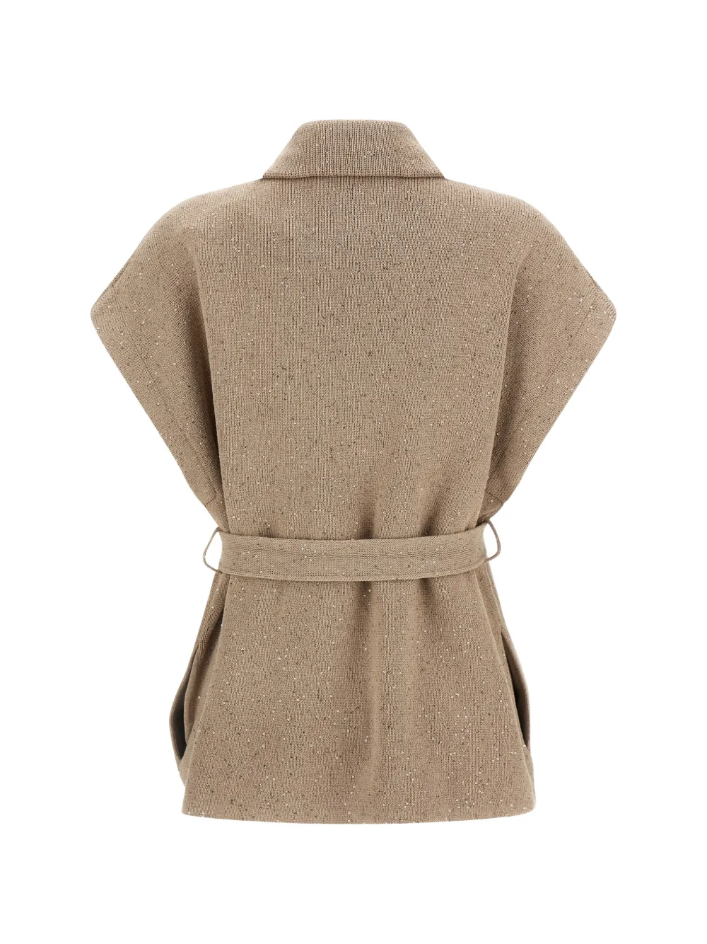  Brunello Cucinelli Sequin-application Double-breasted Coat - Neutrals 