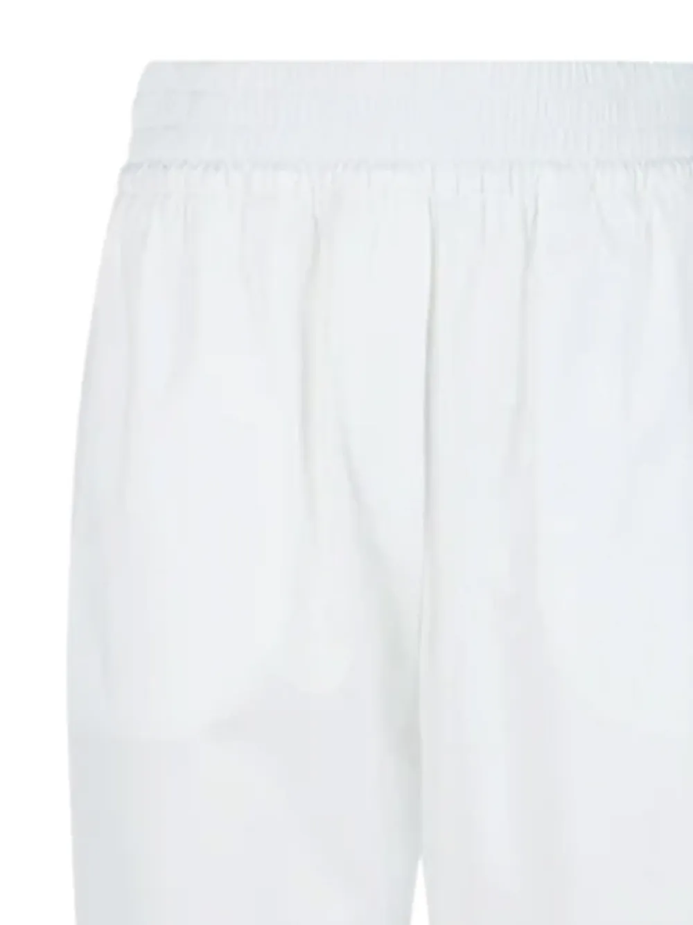 Eleventy Cropped broek met elastische tailleband Wit