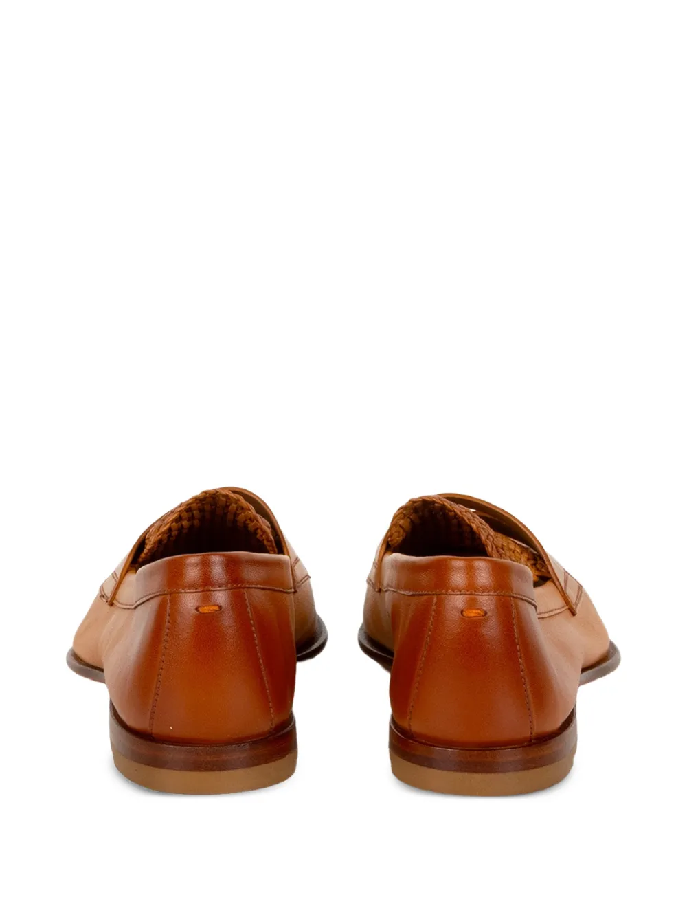  Santoni Brown Loafers 