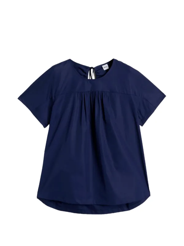 ASPESI Pleated Blouse in Blue