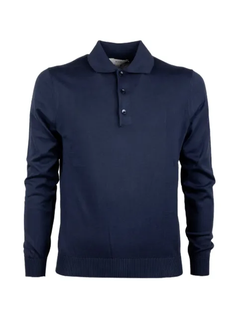 Malo buttoned long-sleeve polo shirt