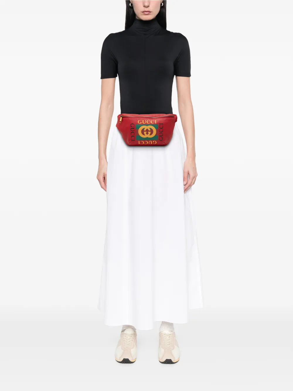  Gucci Pre-owned 2000-2015 Leather Logo Belt Bag - Red 