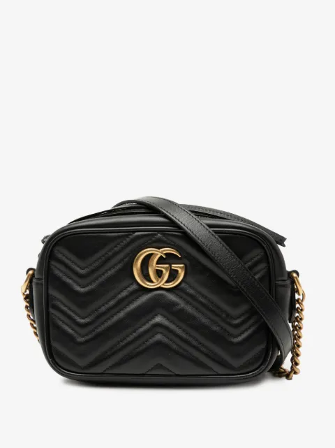 Gucci Pre-Owned 2016-2025 Mini GG Marmont Matelasse Leather crossbody bag
