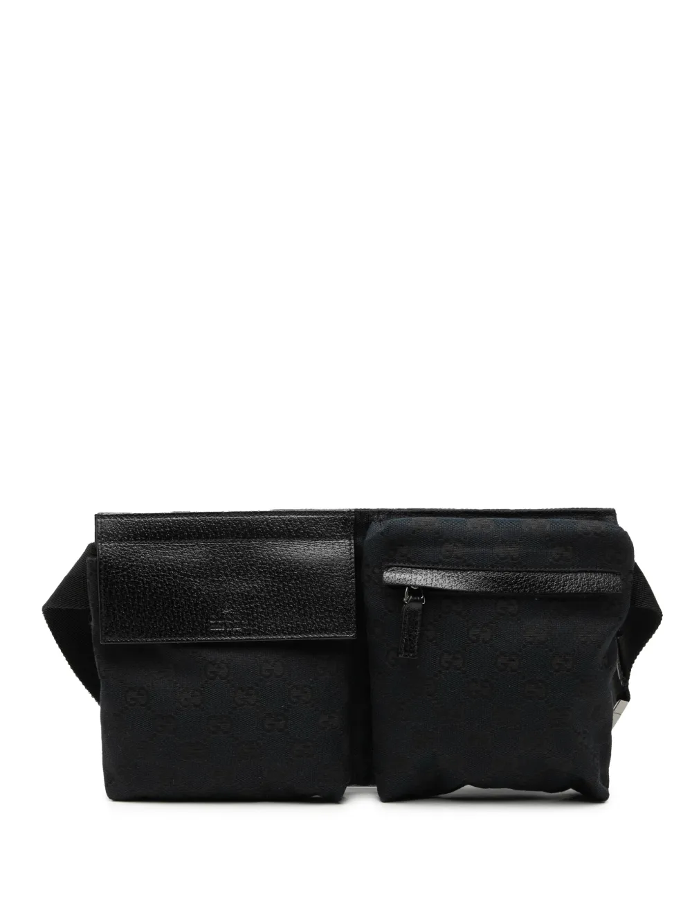 Gucci Pre-Owned 2000-2015 GG Canvas Double Pocket belt bag - Blu