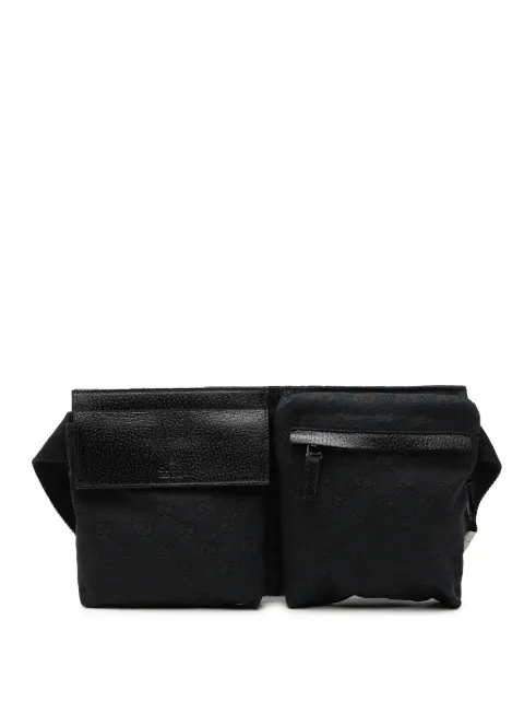 Gucci Pre-Owned 2000-2015 GG Canvas Double Pocket belt bag