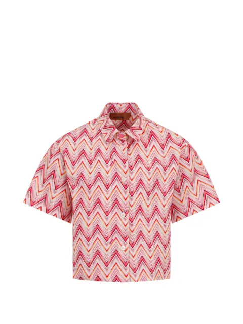 Missoni Kids camisa con motivo chevron