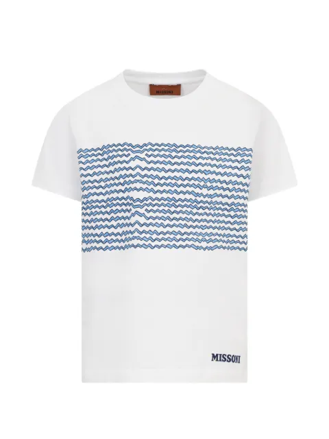 Missoni Kids 지그재그 패턴 티셔츠