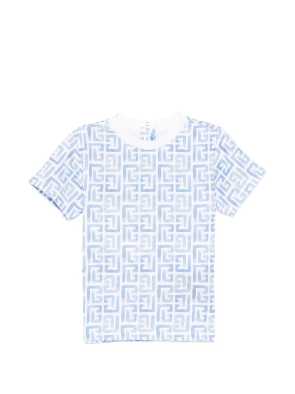 Balmain Kids cotton patterned T-shirt - Weiß