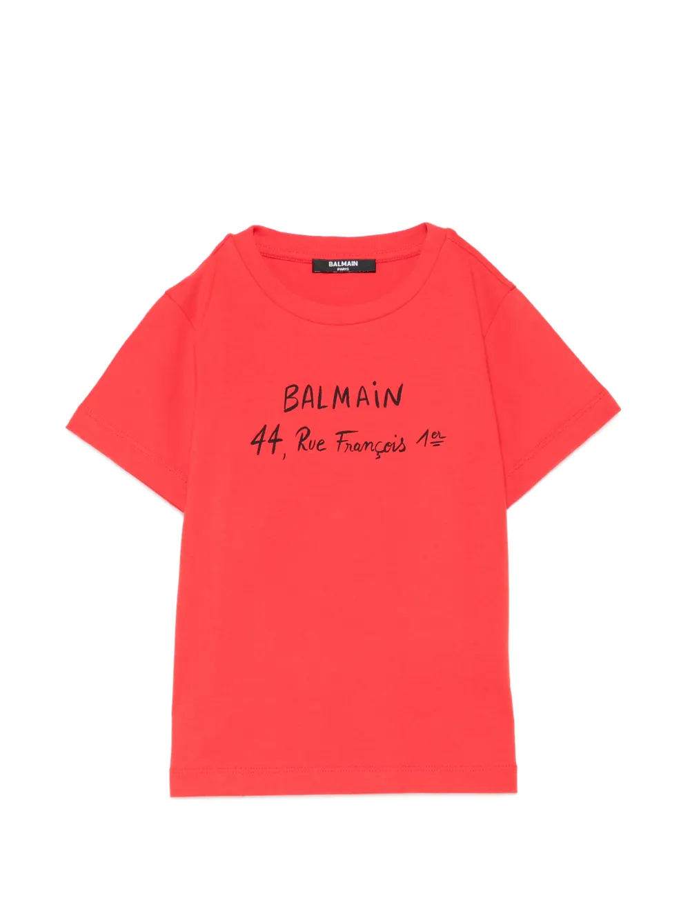 Balmain Kids logo printed T-shirt - Rosso