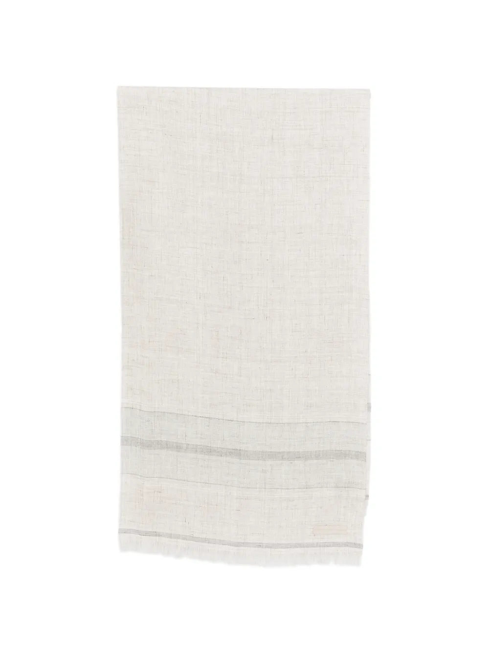 Zegna striped fringe scarf - Toni neutri