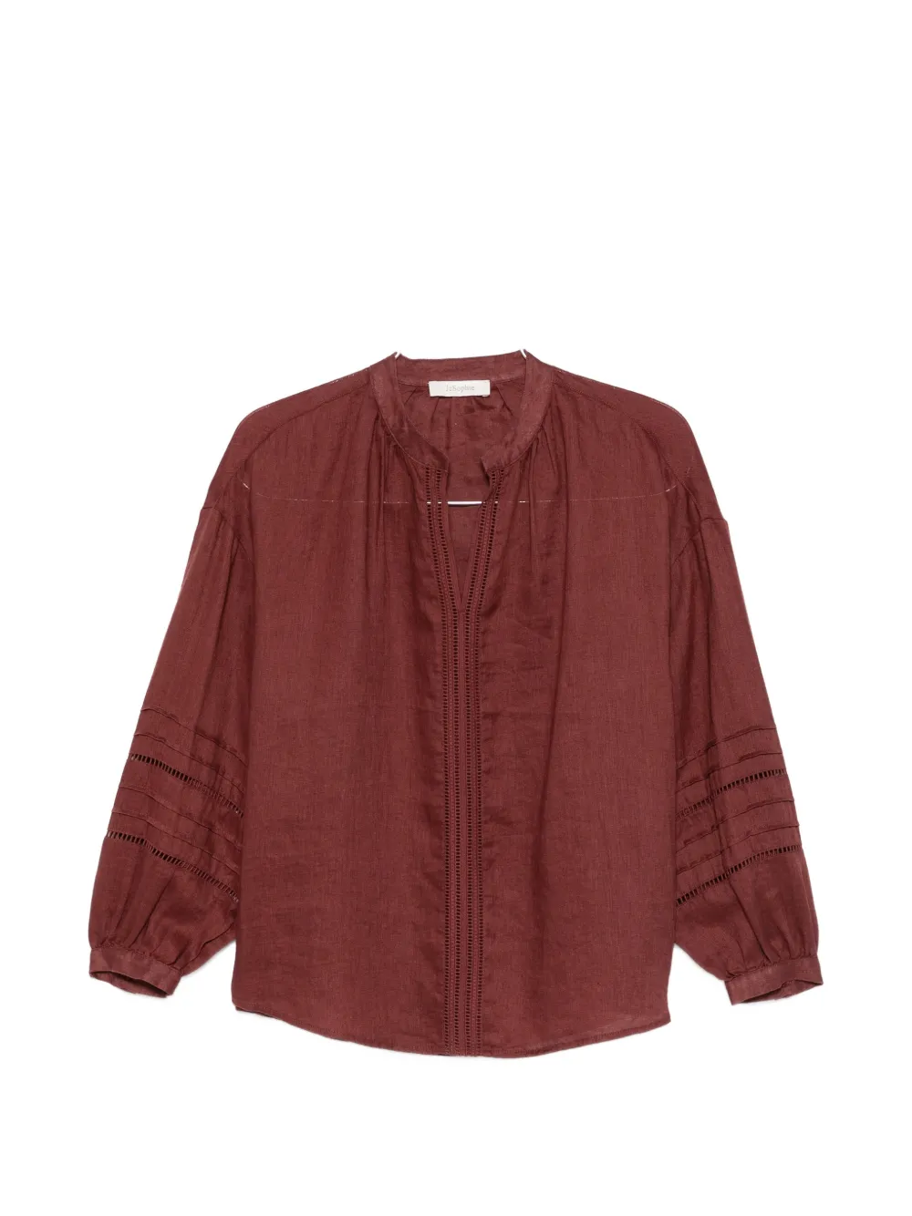 JcSophie Leslie perforated blouse - Marrone