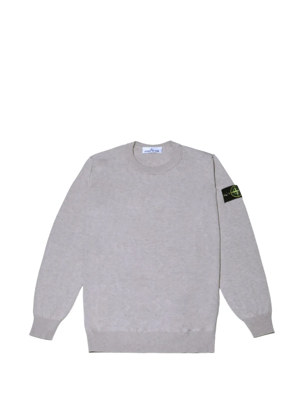 Stone Island patch crew-neck sweater - Grau