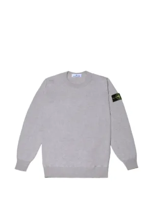 STONE  グレー クルーネック トレーナー ニット Stone Island クルーネック プルオーバー | グレー | FARFETCH JP