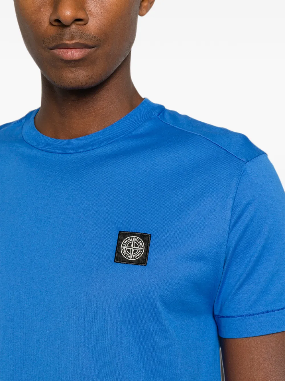 Stone Island 2100027 60 2 katoenen jersey T-shirt Blauw