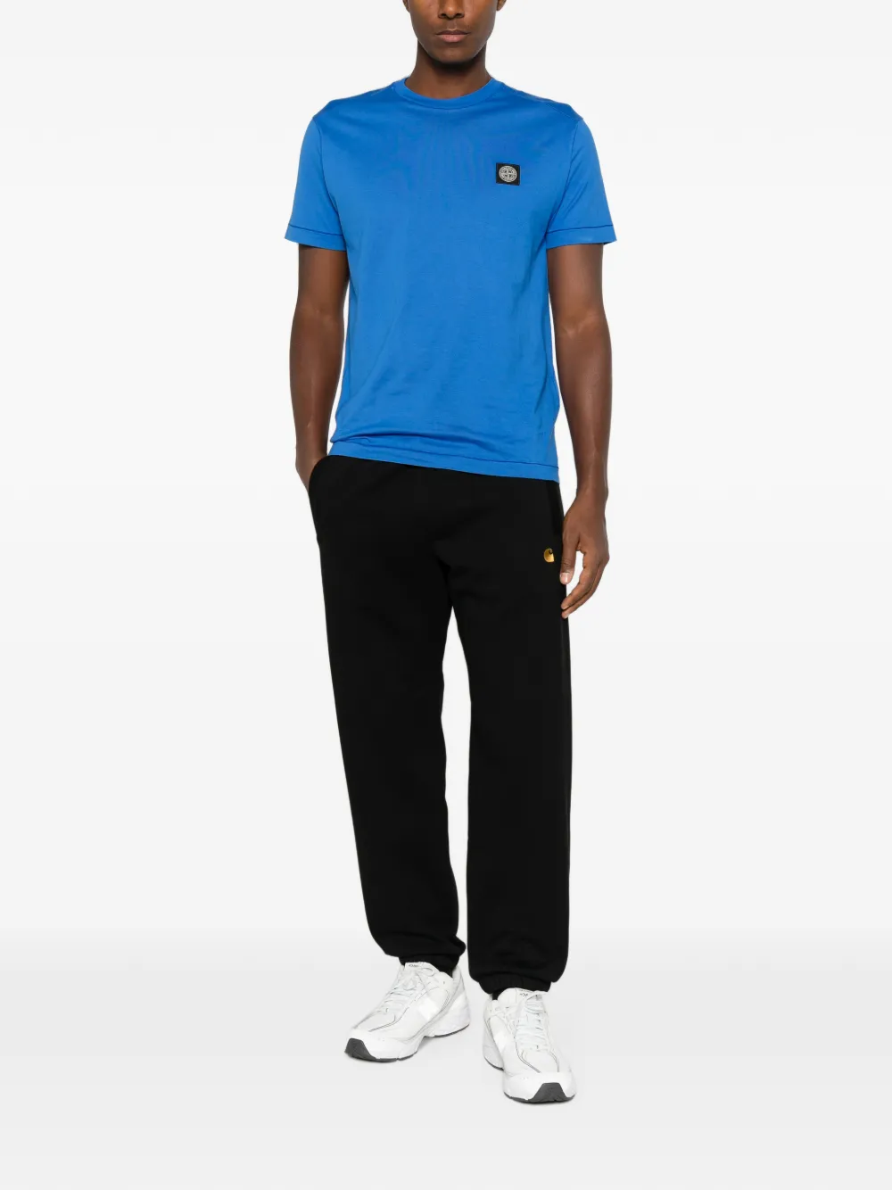 Stone Island 2100027 60 2 katoenen jersey T-shirt Blauw