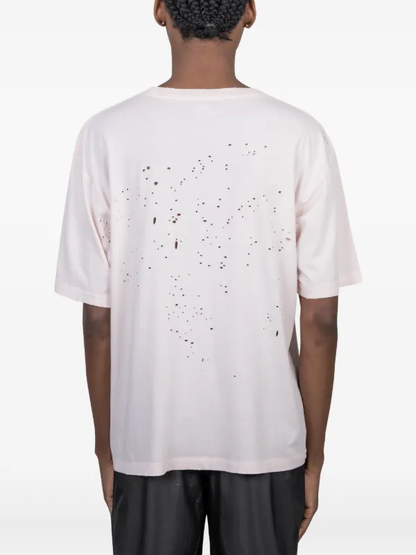 Satisfy ダメージ ロゴ Tシャツ | ホワイト | FARFETCH JP
