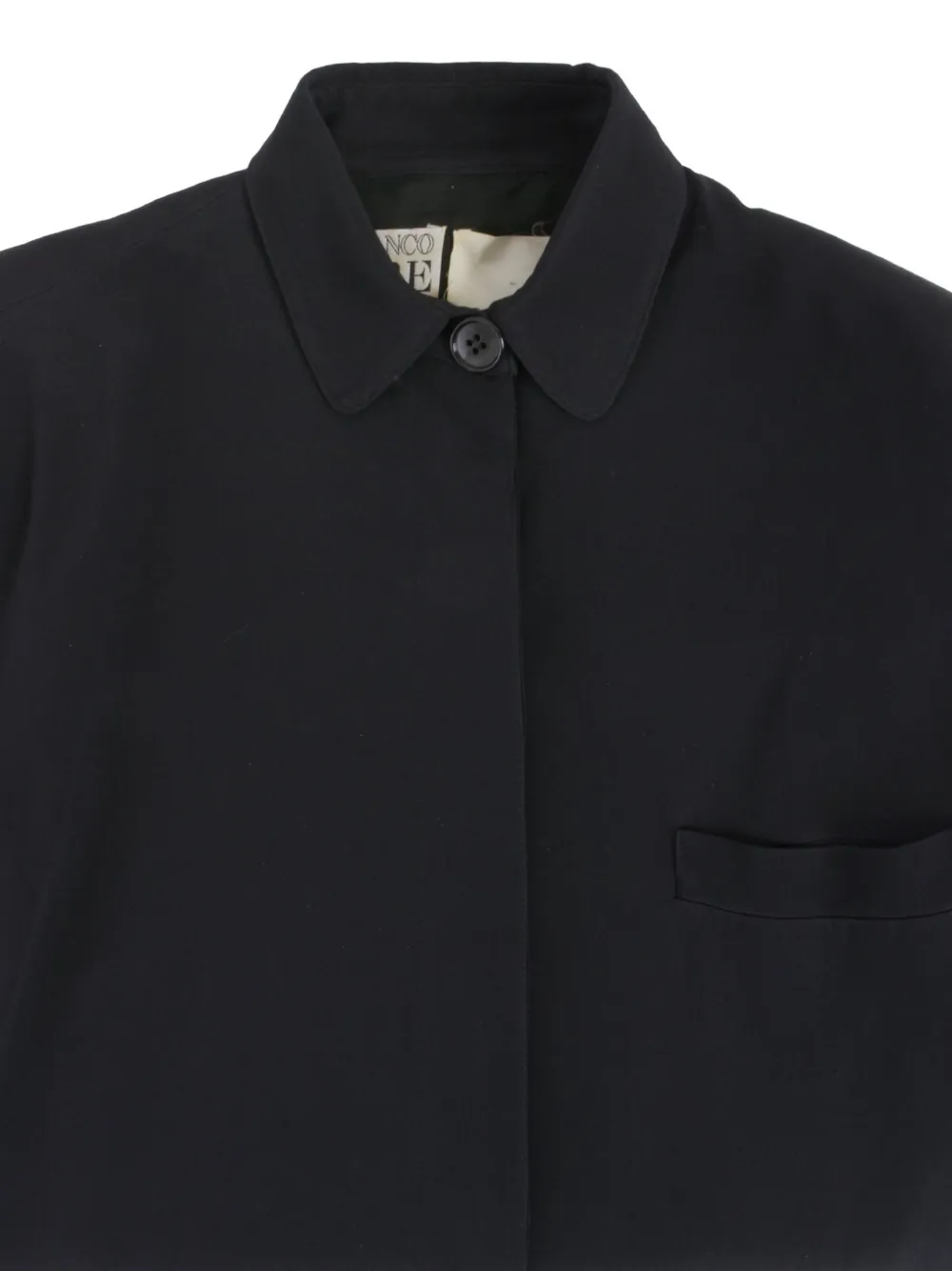 1980s Padded-Shoulders Cotton Jacket
