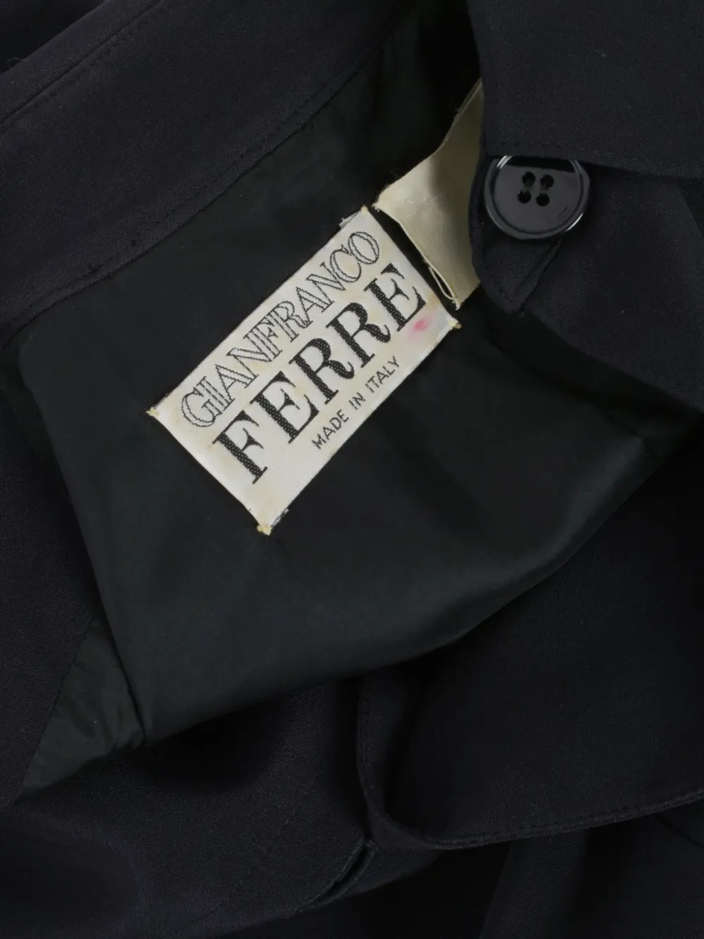 1980s Padded-Shoulders Cotton Jacket