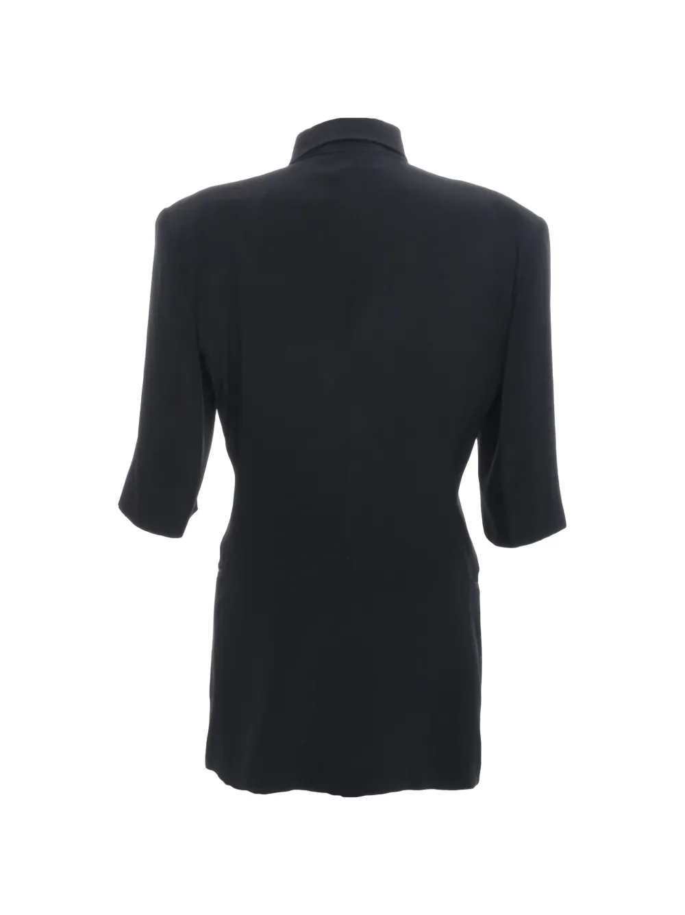 1980s Padded-Shoulders Cotton Jacket