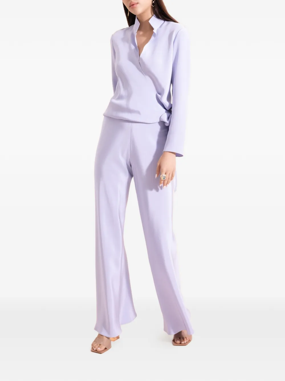  Peter Cohen Wrap Blouse - Purple 